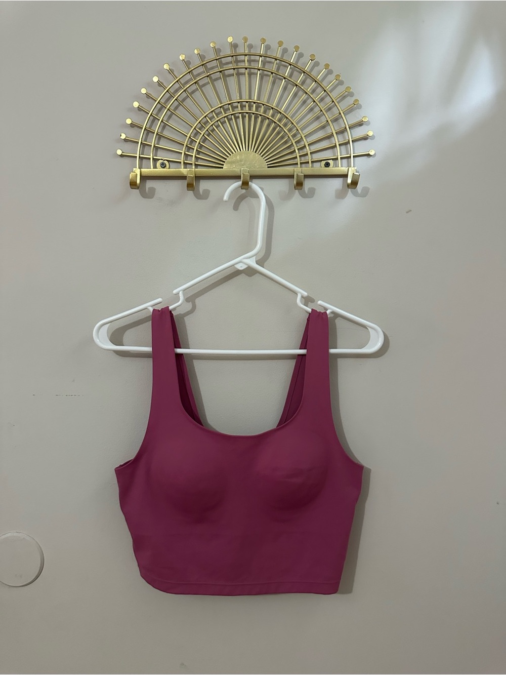 PINK Victoria's Secret Berry Pink Seamless Crop Bralette